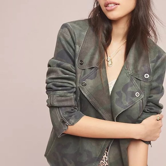 Anthropologie Marrakech Camo Moto Jacket - Picture 11 of 11